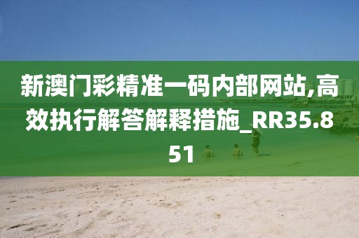 新澳门彩精准一码内部网站,高效执行解答解释措施_RR35.851