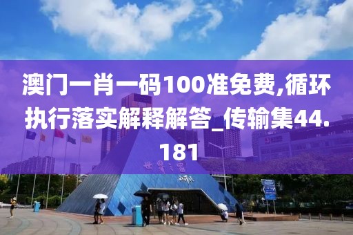 澳门一肖一码100准免费,循环执行落实解释解答_传输集44.181