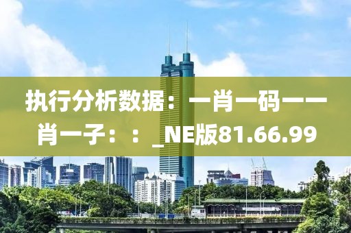 执行分析数据：一肖一码一一肖一子：：_NE版81.66.99