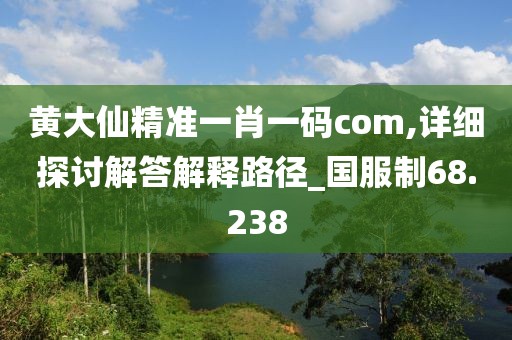 黄大仙精准一肖一码com,详细探讨解答解释路径_国服制68.238