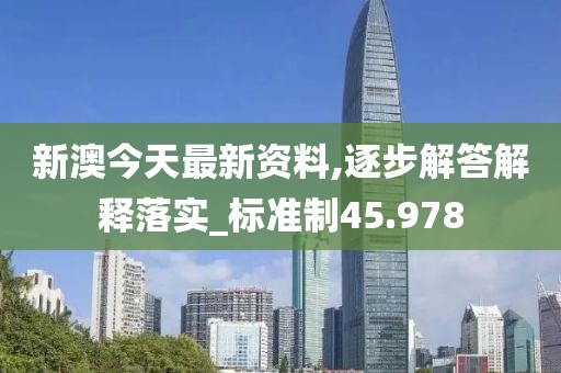 新澳今天最新资料,逐步解答解释落实_标准制45.978
