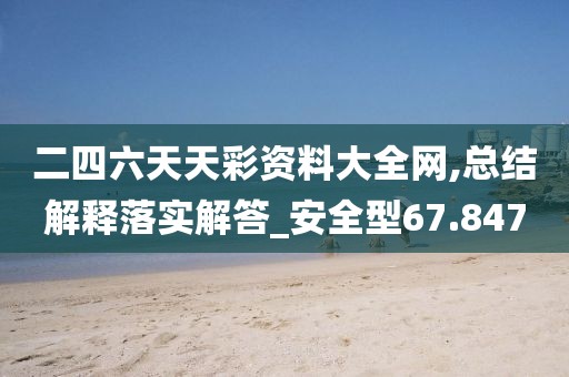 二四六天天彩资料大全网,总结解释落实解答_安全型67.847