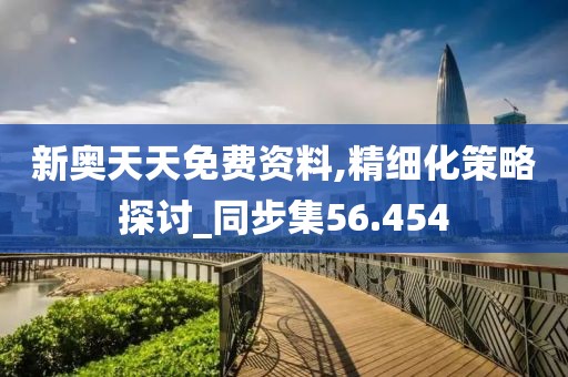 新奥天天免费资料,精细化策略探讨_同步集56.454