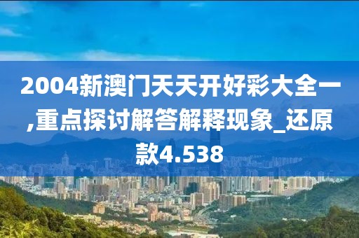 2004新澳门天天开好彩大全一,重点探讨解答解释现象_还原款4.538