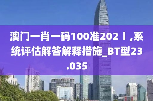 澳门一肖一码100准202ⅰ,系统评估解答解释措施_BT型23.035