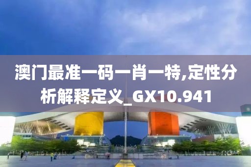 澳门最准一码一肖一特,定性分析解释定义_GX10.941