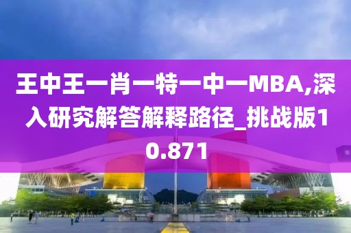 王中王一肖一特一中一MBA,深入研究解答解释路径_挑战版10.871