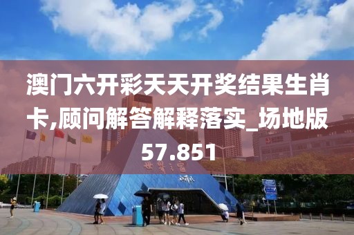澳门六开彩天天开奖结果生肖卡,顾问解答解释落实_场地版57.851