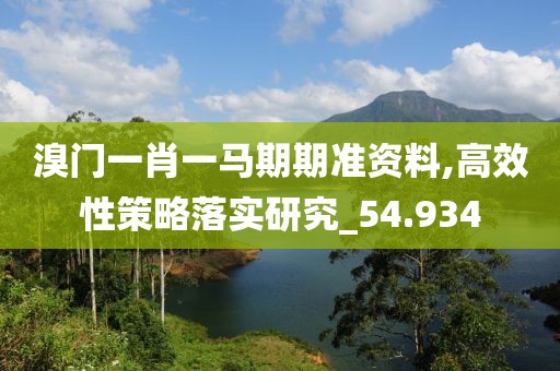 溴门一肖一马期期准资料,高效性策略落实研究_54.934