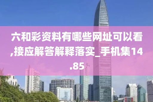 六和彩资料有哪些网址可以看,接应解答解释落实_手机集14.85
