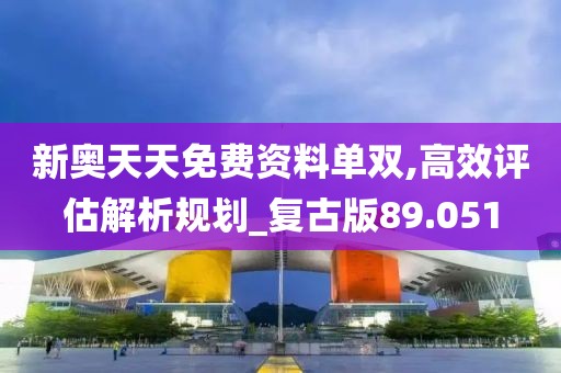 新奥天天免费资料单双,高效评估解析规划_复古版89.051
