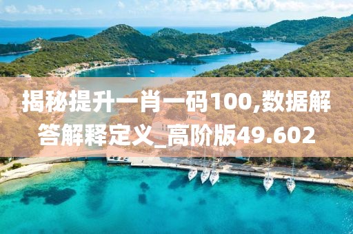揭秘提升一肖一码100,数据解答解释定义_高阶版49.602