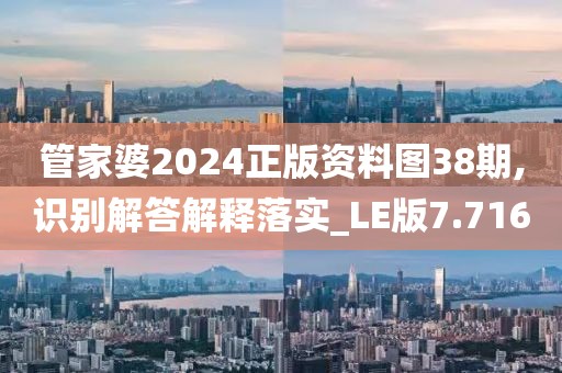管家婆2024正版资料图38期,识别解答解释落实_LE版7.716