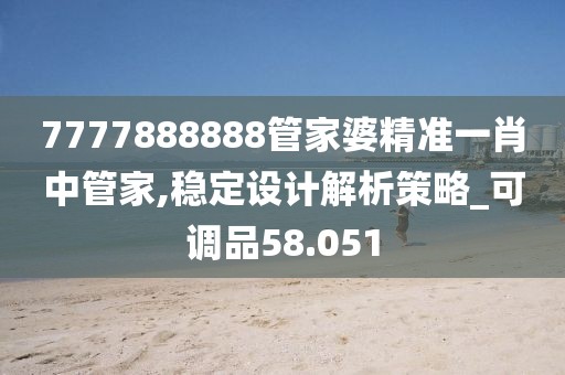 7777888888管家婆精准一肖中管家,稳定设计解析策略_可调品58.051