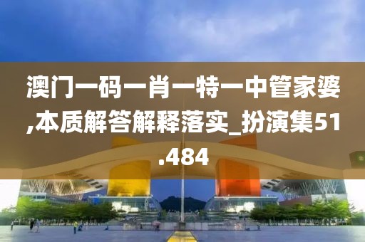 澳门一码一肖一特一中管家婆,本质解答解释落实_扮演集51.484