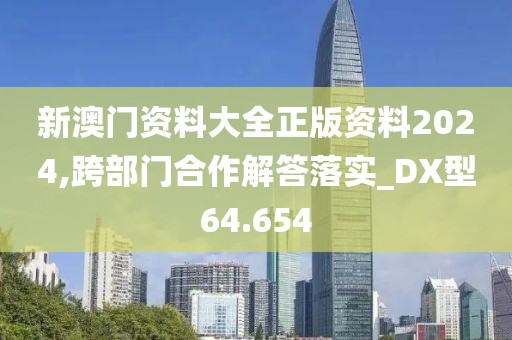新澳门资料大全正版资料2024,跨部门合作解答落实_DX型64.654