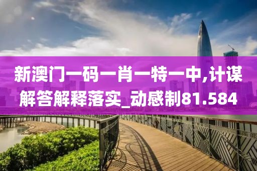新澳门一码一肖一特一中,计谋解答解释落实_动感制81.584