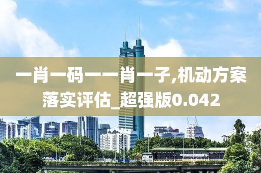 一肖一码一一肖一子,机动方案落实评估_超强版0.042