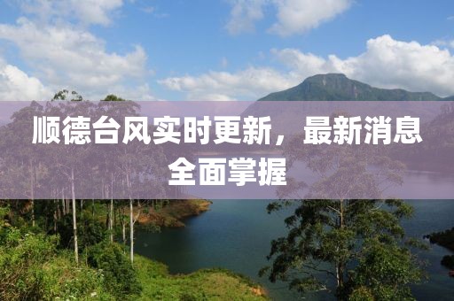 顺德台风实时更新，最新消息全面掌握