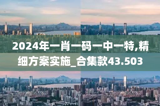 2024年一肖一码一中一特,精细方案实施_合集款43.503