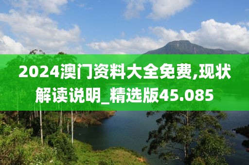 2024澳门资料大全免费,现状解读说明_精选版45.085