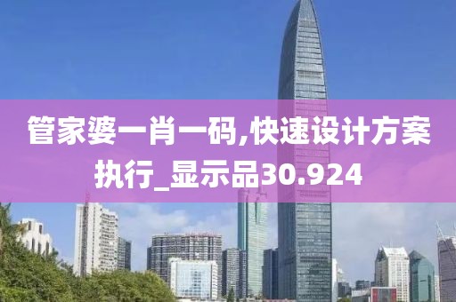 管家婆一肖一码,快速设计方案执行_显示品30.924