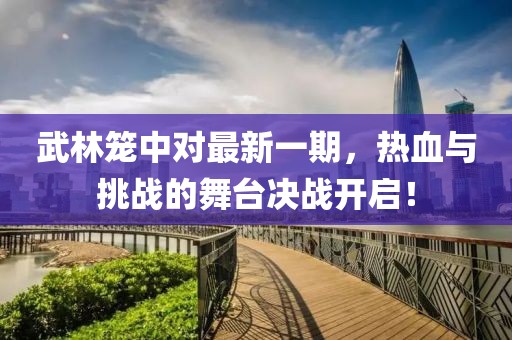 武林笼中对最新一期，热血与挑战的舞台决战开启！