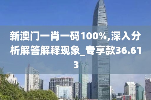 新澳门一肖一码100%,深入分析解答解释现象_专享款36.613