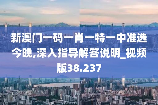 新澳门一码一肖一特一中准选今晚,深入指导解答说明_视频版38.237