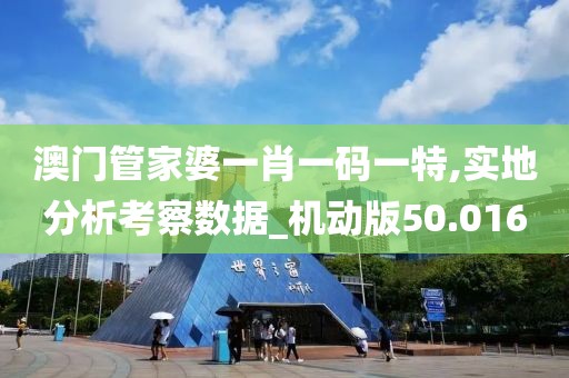 澳门管家婆一肖一码一特,实地分析考察数据_机动版50.016