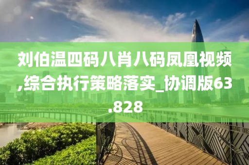 刘伯温四码八肖八码凤凰视频,综合执行策略落实_协调版63.828