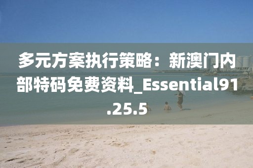 多元方案执行策略：新澳门内部特码免费资料_Essential91.25.5
