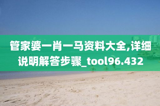 管家婆一肖一马资料大全,详细说明解答步骤_tool96.432