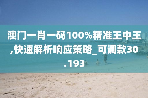 澳门一肖一码100%精准王中王,快速解析响应策略_可调款30.193