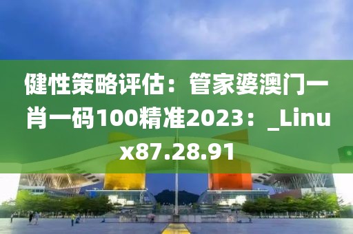 健性策略评估：管家婆澳门一肖一码100精准2023：_Linux87.28.91
