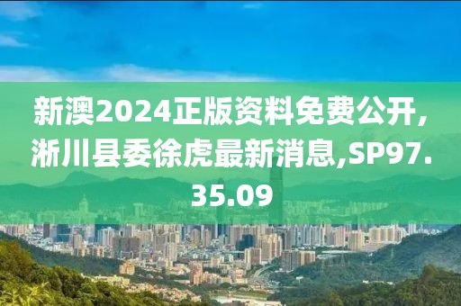新澳2024正版资料免费公开,淅川县委徐虎最新消息,SP97.35.09
