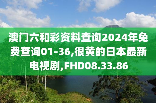 澳门六和彩资料查询2024年免费查询01-36,很黄的日本最新电视剧,FHD08.33.86