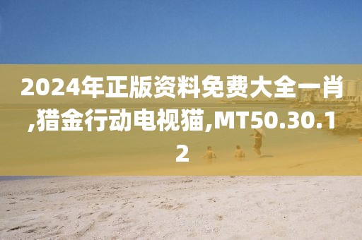 2024年正版资料免费大全一肖,猎金行动电视猫,MT50.30.12