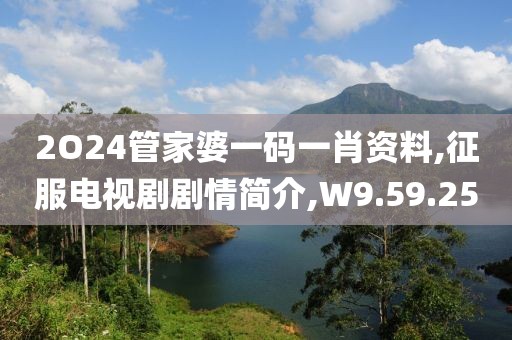 2O24管家婆一码一肖资料,征服电视剧剧情简介,W9.59.25
