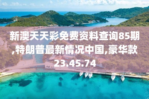 新澳天天彩免费资料查询85期,特朗普最新情况中国,豪华款23.45.74