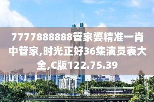 7777888888管家婆精准一肖中管家,时光正好36集演员表大全,C版122.75.39