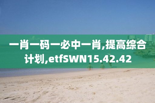 一肖一码一必中一肖,提高综合计划,etfSWN15.42.42