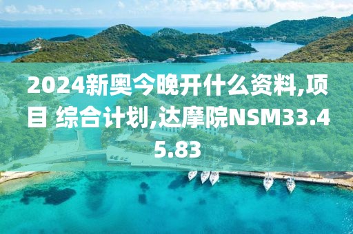 2024新奥今晚开什么资料,项目 综合计划,达摩院NSM33.45.83