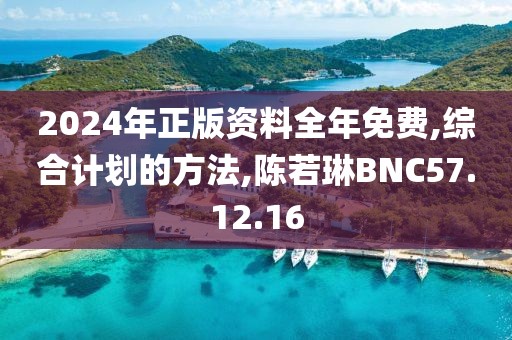 2024年正版资料全年免费,综合计划的方法,陈若琳BNC57.12.16