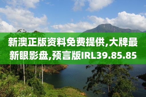 新澳正版资料免费提供,大牌最新眼影盘,预言版IRL39.85.85