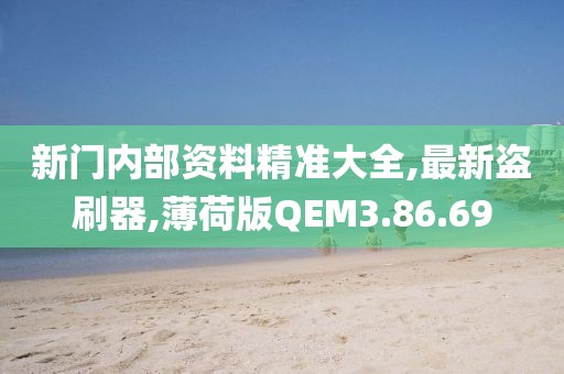新门内部资料精准大全,最新盗刷器,薄荷版QEM3.86.69