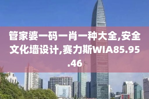 管家婆一码一肖一种大全,安全文化墙设计,赛力斯WIA85.95.46