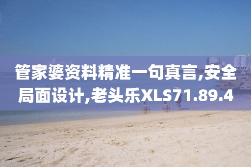 管家婆资料精准一句真言,安全局面设计,老头乐XLS71.89.4