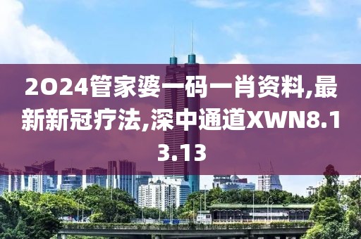 2O24管家婆一码一肖资料,最新新冠疗法,深中通道XWN8.13.13