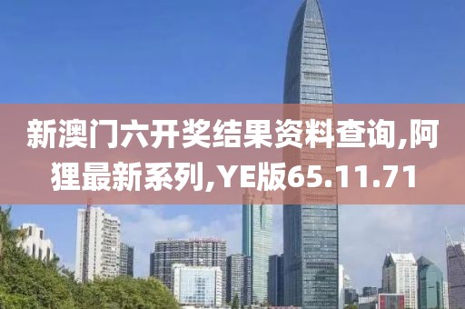 新澳门六开奖结果资料查询,阿狸最新系列,YE版65.11.71